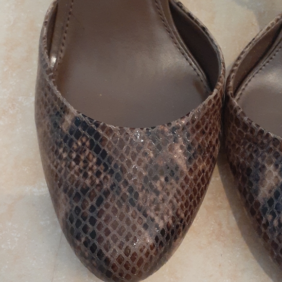 Snakeskin Ankle Strap Heels by Banana Republic - Picture 3 of 9